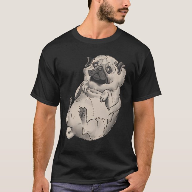 CAMISETA PUG MOPS KLOPS (Frente)