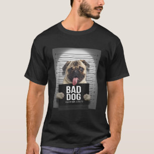 Camiseta Pug Mugshot TSirt