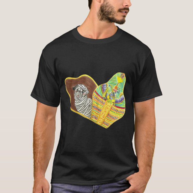 Camiseta Pug Mumificado (Frente)