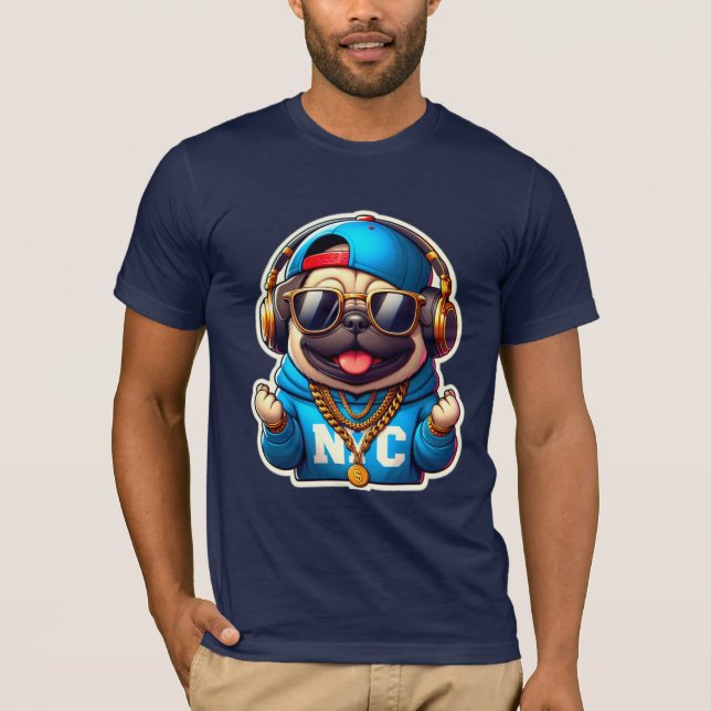 CAMISETA PUG-NYC 2 (Frente)