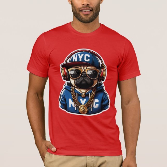 CAMISETA PUG-NYC 6 (Frente)