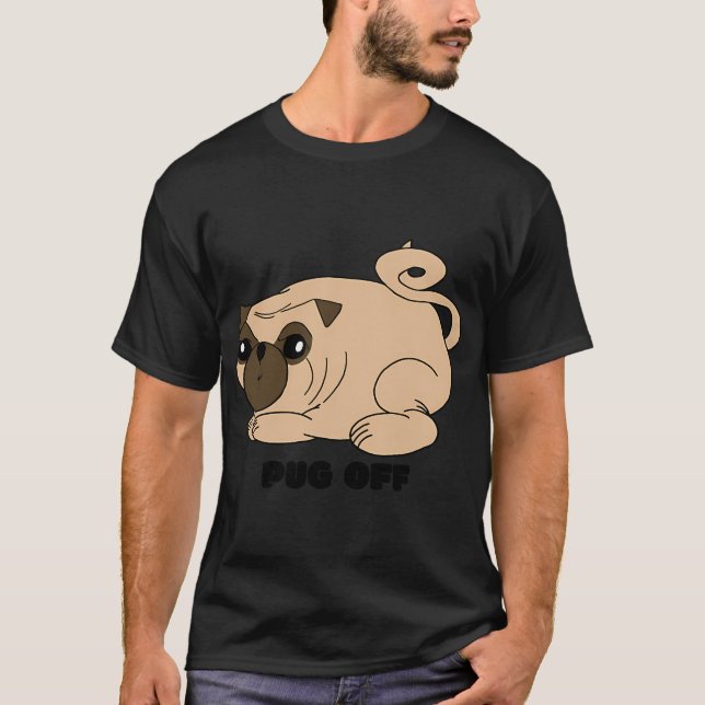 Camiseta Pug Off (Frente)