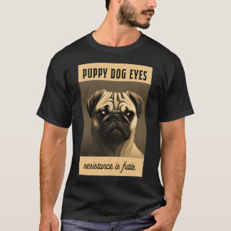 Camiseta Pug: olhos de cachorrinho