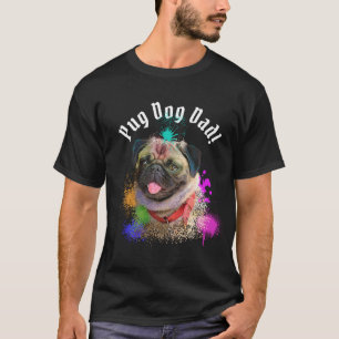 Camiseta Pug Pai Cachorro Melhor Pai Nunca