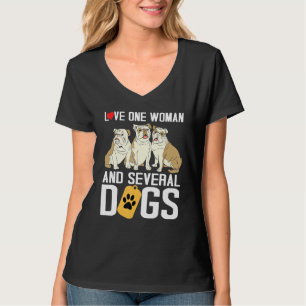 Camiseta Pug Pai Puggle Marido Ama Uma Mulher E Várias