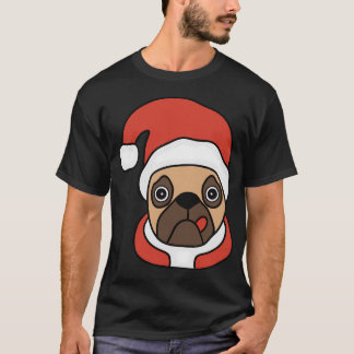 Camiseta Pug Papai Noel