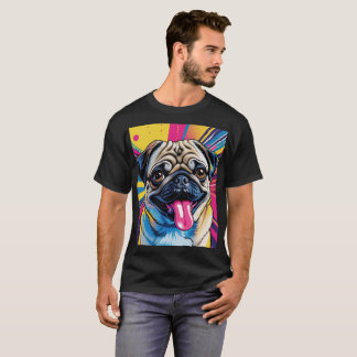 Camiseta Pug Pop Art 01 