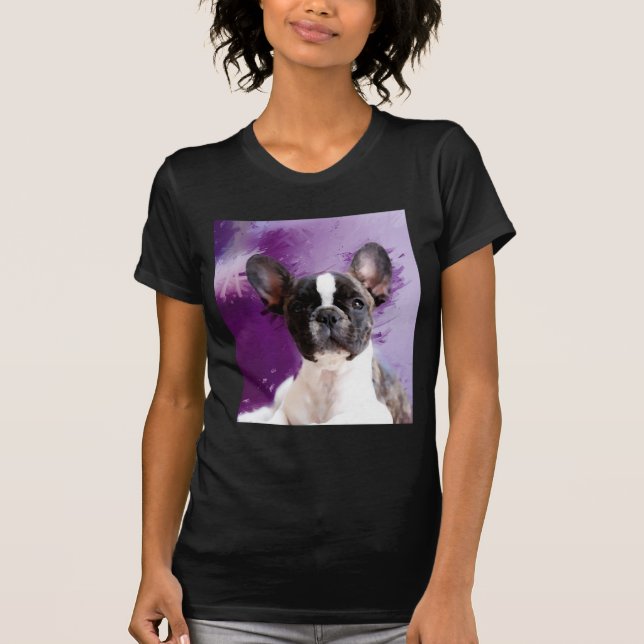 Camiseta Pug Portrait Art Cute Pug (Frente)