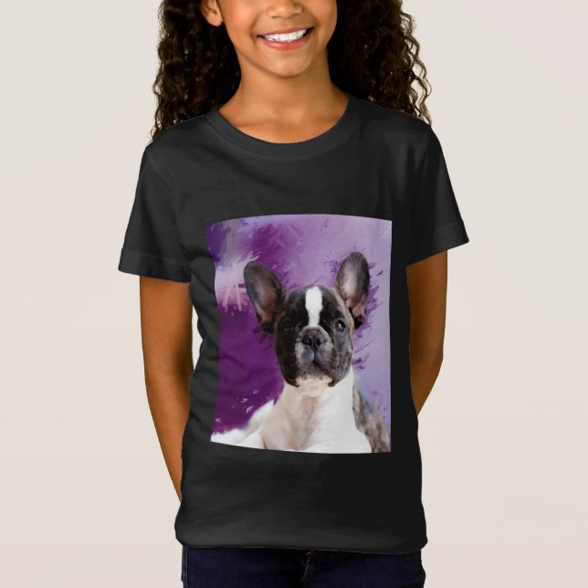 Camiseta Pug Portrait Art Cute Pug (Frente)