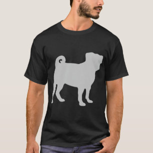 Camiseta Pug Prateado