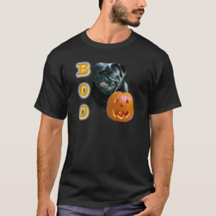 Camiseta Pug (preto) Boo