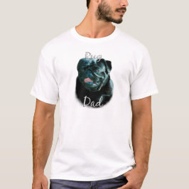 Camiseta Pug (preto) Pai 2