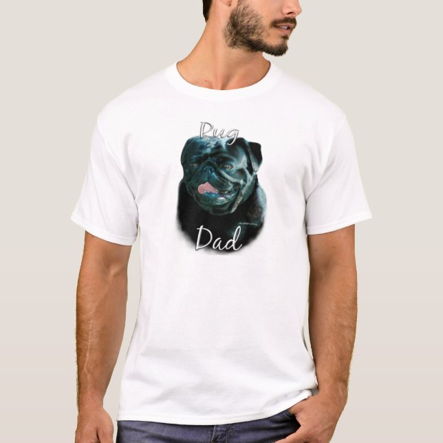 Camiseta Pug (preto) Pai 2 (Frente)