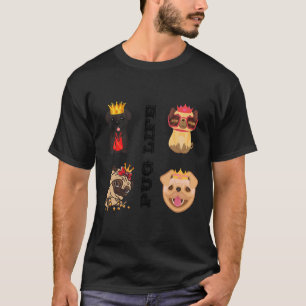 Camiseta Pug Princess Design Classic T-Shirt 45
