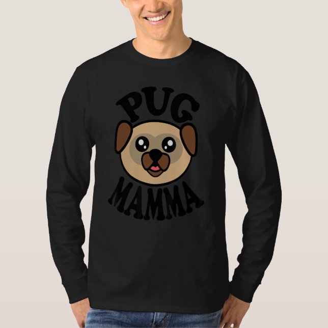 Camiseta Pug   Pug Mamma (Frente)