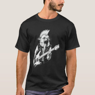 Camiseta Pug, Pugese, Cão Crestado Chinês. Metal Punk Rock