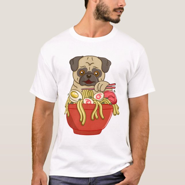 Camiseta Pug Ramen (Frente)