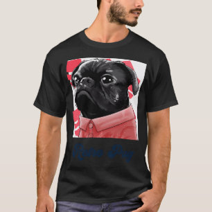 Camiseta Pug Retro Vassoura Retro