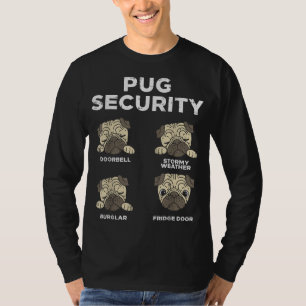 Camiseta Pug Security Funny Animal Pet Dog Proprietários