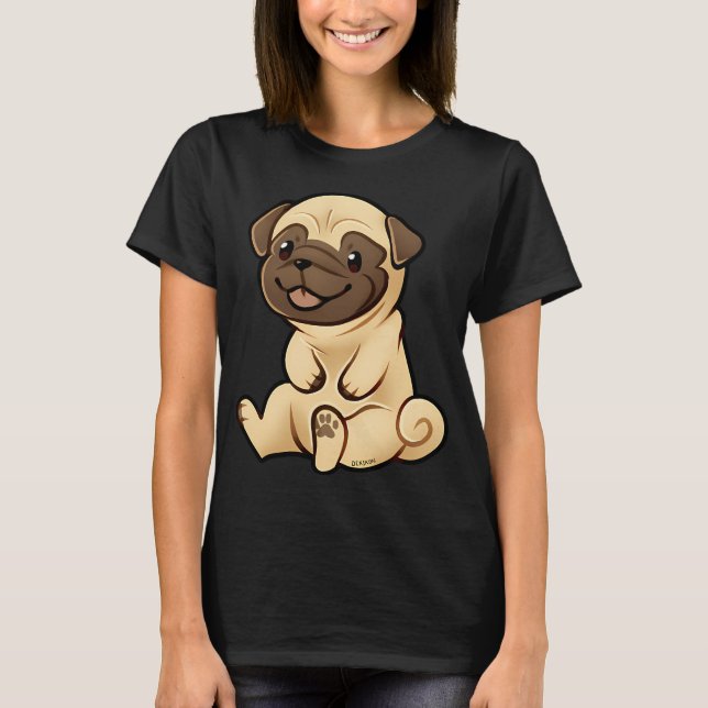 Camiseta Pug Sentado (Frente)