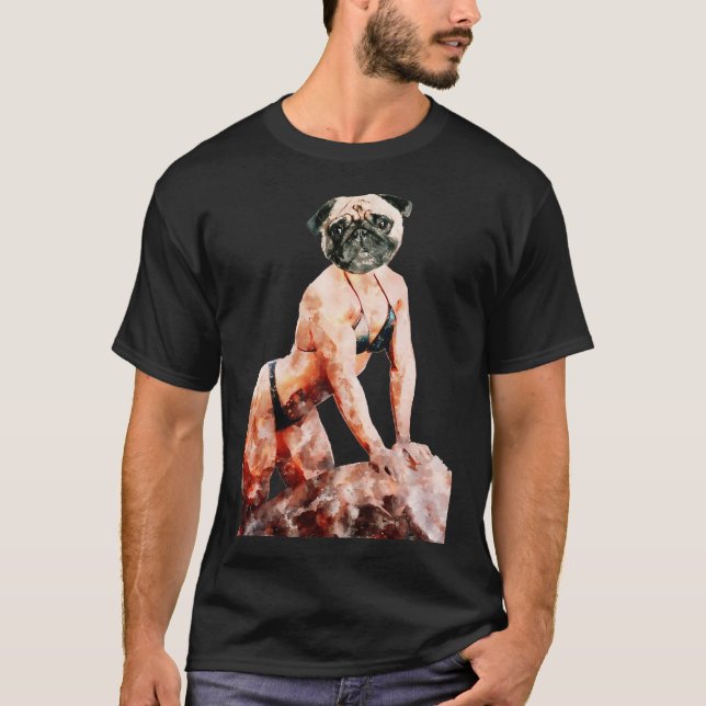 Camiseta Pug Sexy (Frente)