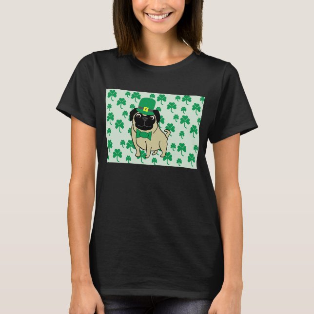 Camiseta Pug St. Patrick’s Day (Frente)