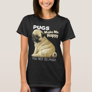 Camiseta Pug Sweater Pug Funny Gifts Clássico T-Shirt 657