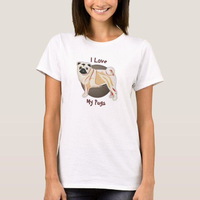 Camiseta Pug T-Shirt (Frente)