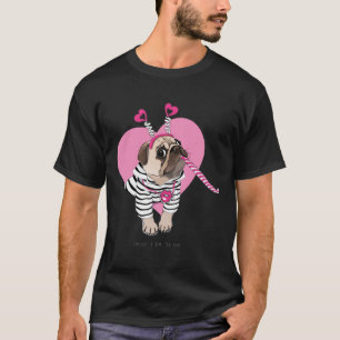 Camiseta Pug Todos os dias eu te amo mais Classic T-Shirt 1