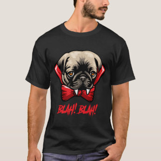 Camiseta Pug Vampiro Halloween