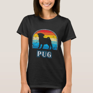 Camiseta Pug Vintage Design Dog Classic T-Shirt 492