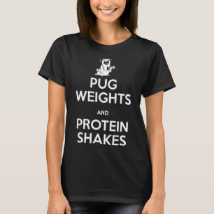 Camiseta Pug Weights and Protein Shakes Classic T-Shirt 264