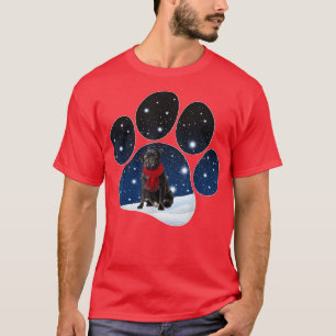 Camiseta Pug Winter Snow Paw Dogs Natal
