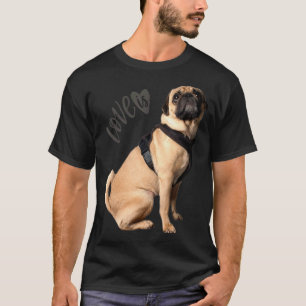 Camiseta Pug Women Pug Mãe Pai Vida Amor Cachorro Pet 1