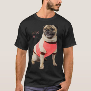 Camiseta Pug Women Pug Mãe Pai Vida Amor Cachorro Pet 4