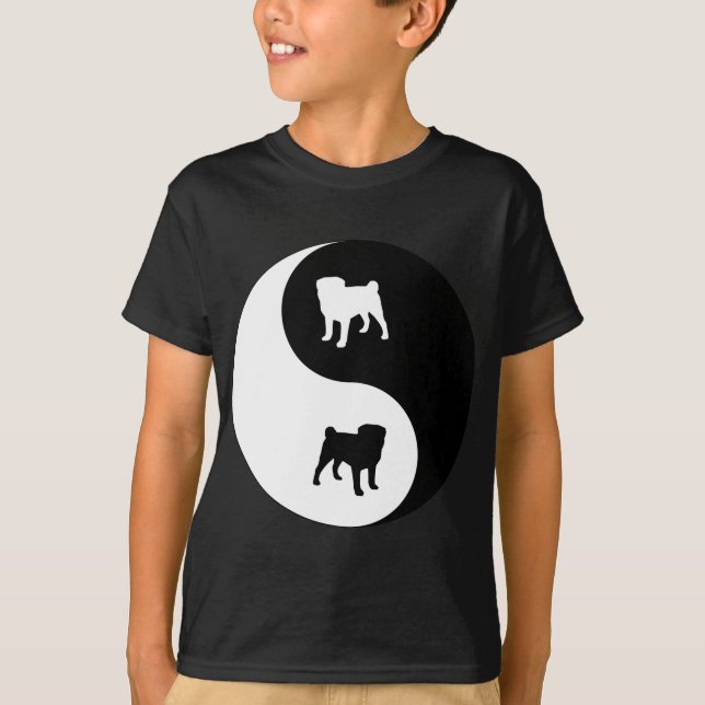 Camiseta Pug Yin Yang (Frente)