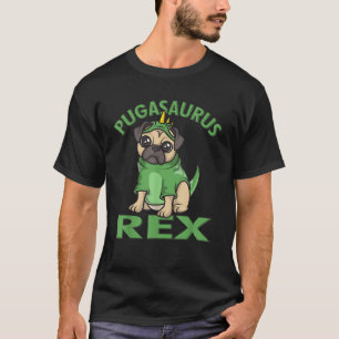 Camiseta Pugasaurus Rex Cute Puglet Dino Pug Dinosaur Engra