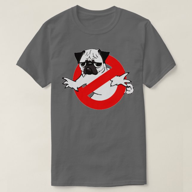 Camiseta Pugbusters (Frente do Design)