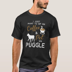 Camiseta Puggle Coffee Proprietário de Natal