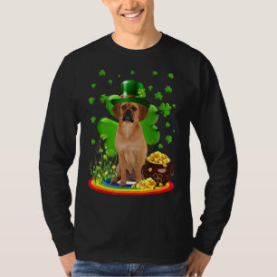 Camiseta Puggle Dia de São Patrício Irlandês Shamrock Dog L
