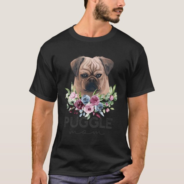 Camiseta Puggle Dog Mãe (Frente)