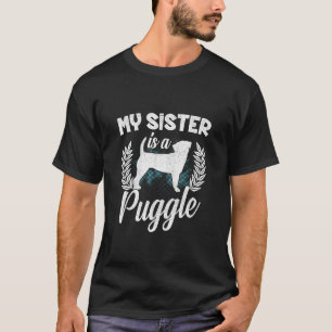 Camiseta Puggle Gráfico Para Mulheres Homens Crianças Puggl