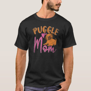 Camiseta Puggle Mãe Cachorro Proprietário Dia de as mães An