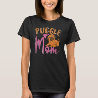 Camiseta Puggle Mom Dog  Dog Owner Animal Mothers Day Puggl