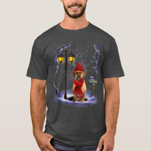 Camiseta Puggle Papais noeis Neve Natal Luz de inverno Paja
