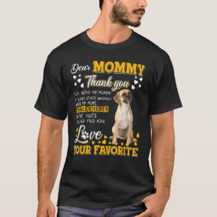 Camiseta Puggle Querida Mamãe Obrigado Por Ser Minha Mamãe