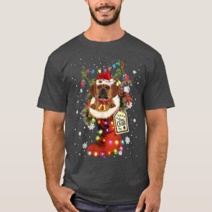 Camiseta Puggle Xmas Boot Christmas Sock Winter Neve