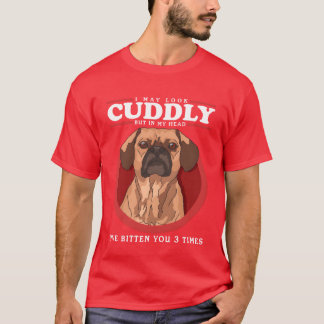 Camiseta Puggles podem parecer donos de cães Fofinhos Puggl