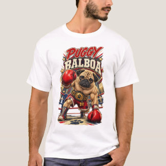 Camiseta Puggy Balboa Boxing Parody