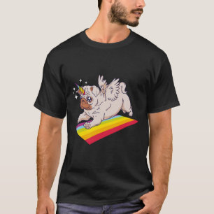 Camiseta Pugicorn Pug Unicorn Gift Essencial T-Shir